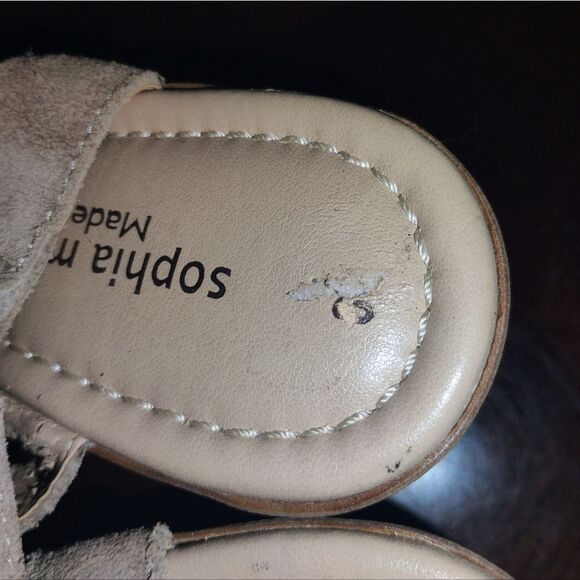 Sophia Milano Nwt Elegant Beige Women's Sandals - Picture 5 of 10